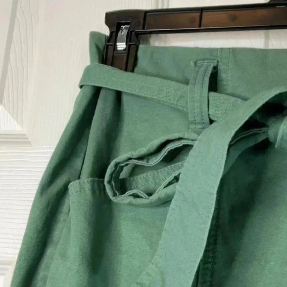 A New Day Womens High-Rise Tapered Ankle Tie-Front Pants Olive Green Size 6 - Picture 8 of 15